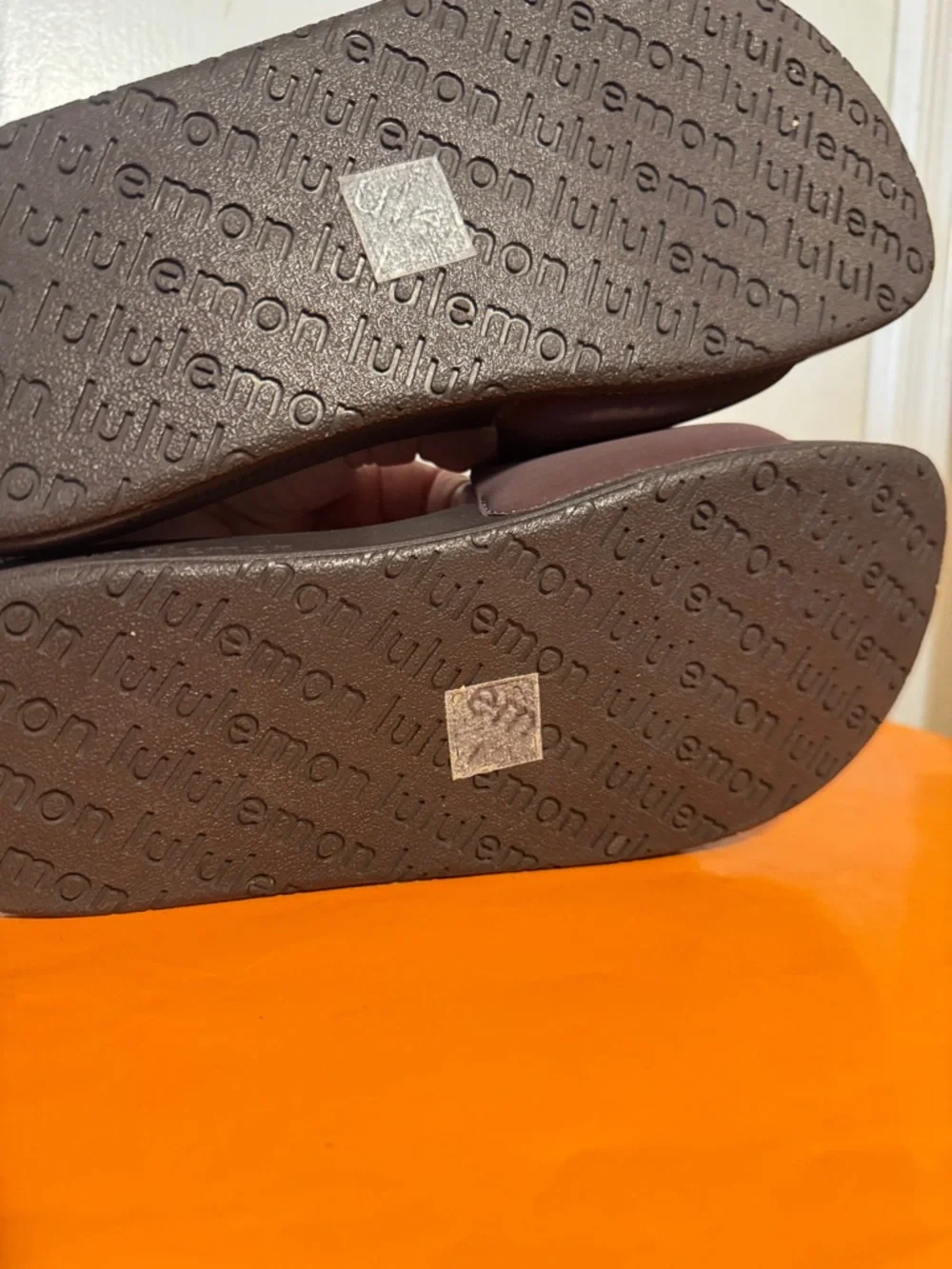 Lululemon Brown Slide Sandals